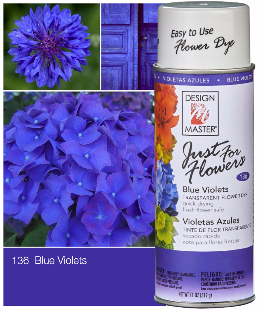 SPRAY JUST FOR FLOWERS DESIGN MASTER #135, BLUE… - Fleurexpert